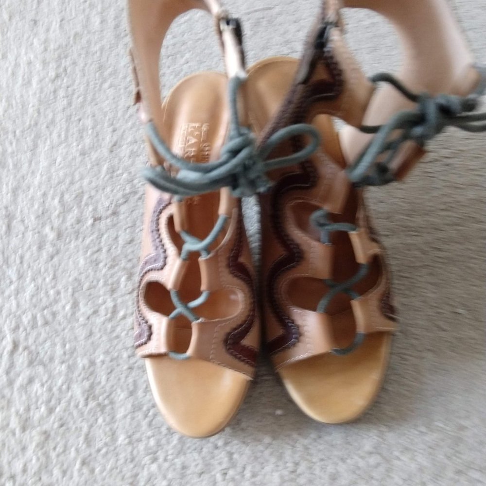 High heeled sandals
